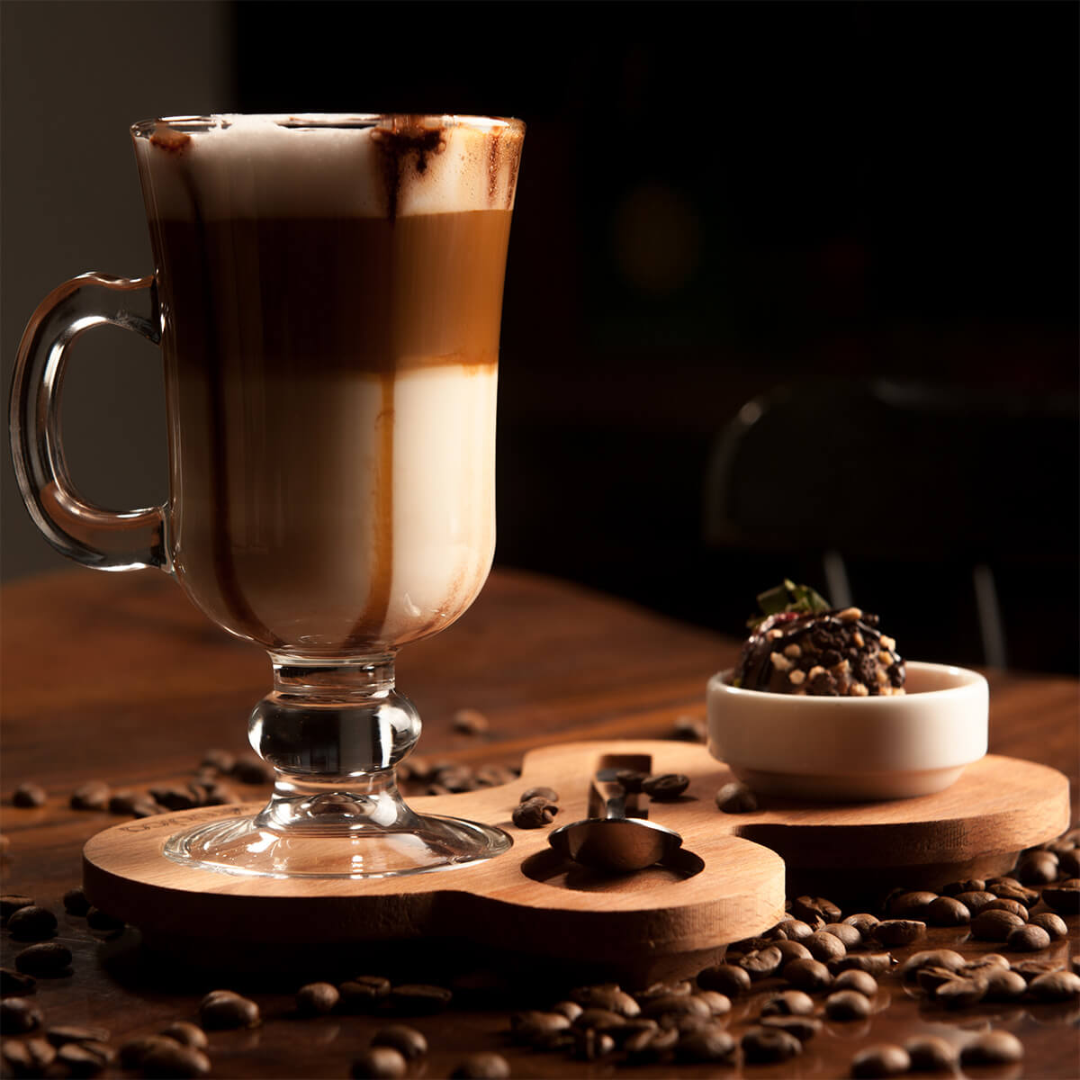 Horebica Zedi Kayın Ağacı Latte Sunum Ahşabı Çay ve Kahve Sunumları 5
