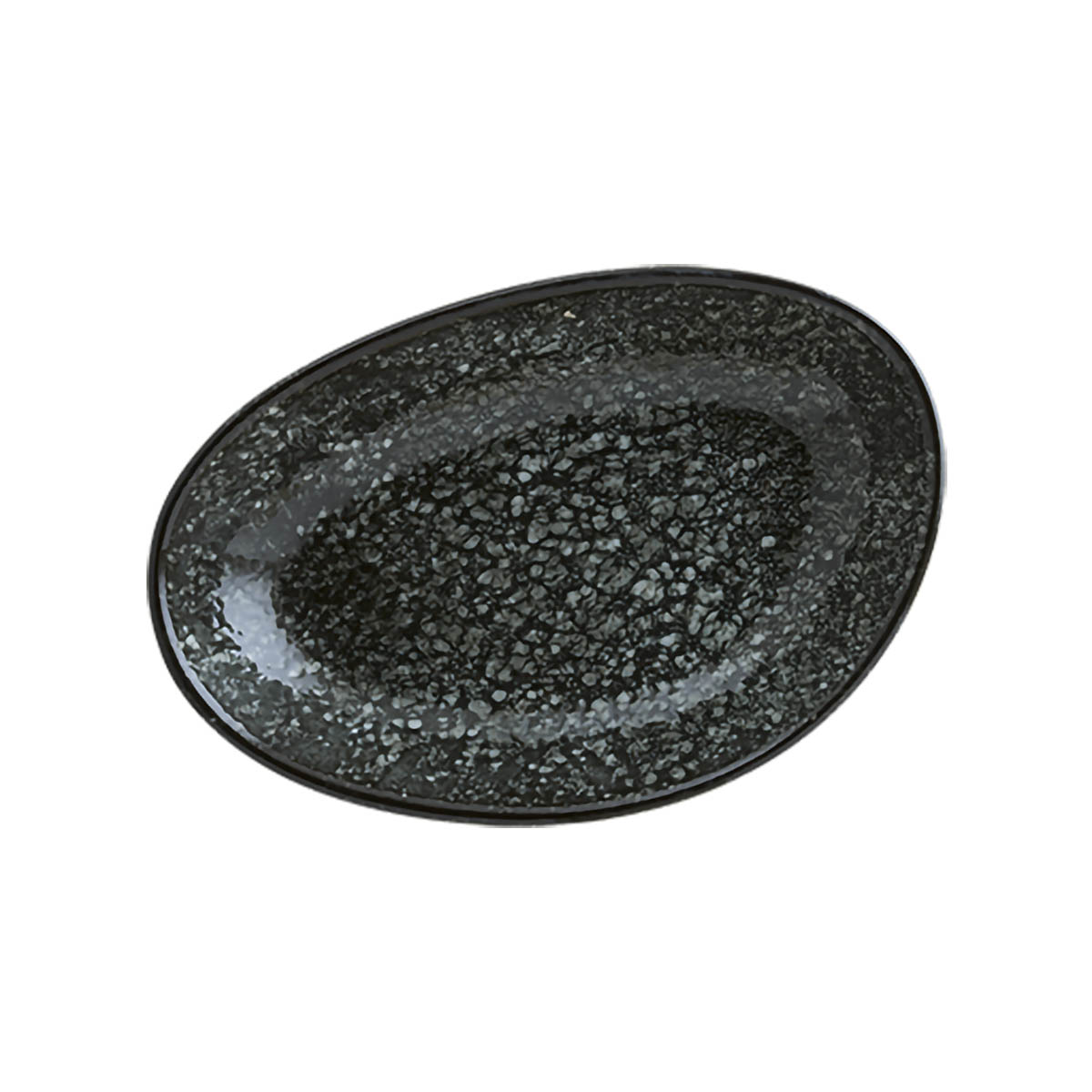 12’li Bonna Porselen Cosmos Black Vago Oval Kayık Tabak 15 X 8.5 cm – COSBLVAO15OKY Çok Amaçlı, Meze Tabakları Cosmos