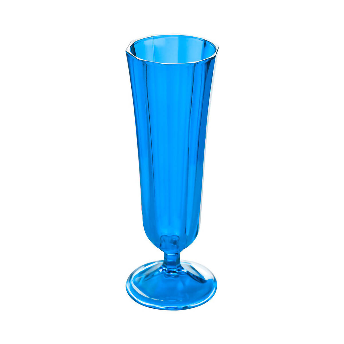 Porland Mavi Flüt Şampanya Bardağı 130 cc 04FIA001750 Bardaklar porland karma renkli cam bardak